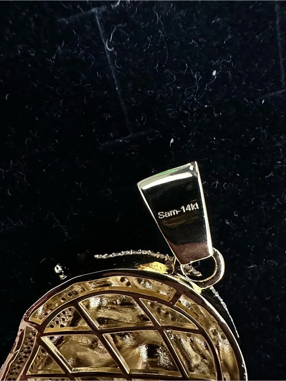 New Gold plated cz Jesus Head Pendant Charm